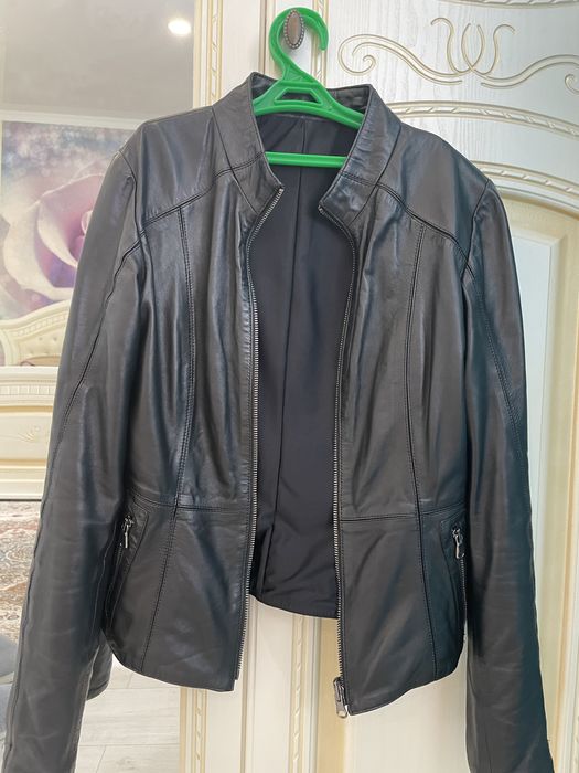 Кожанная ветровка