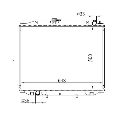 радиатор воден НОВ за Nissan Terrano