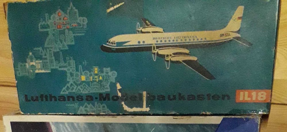 модель самолёта Ил-18 СССР 1964 год МЕГАРАРИТЕТ!