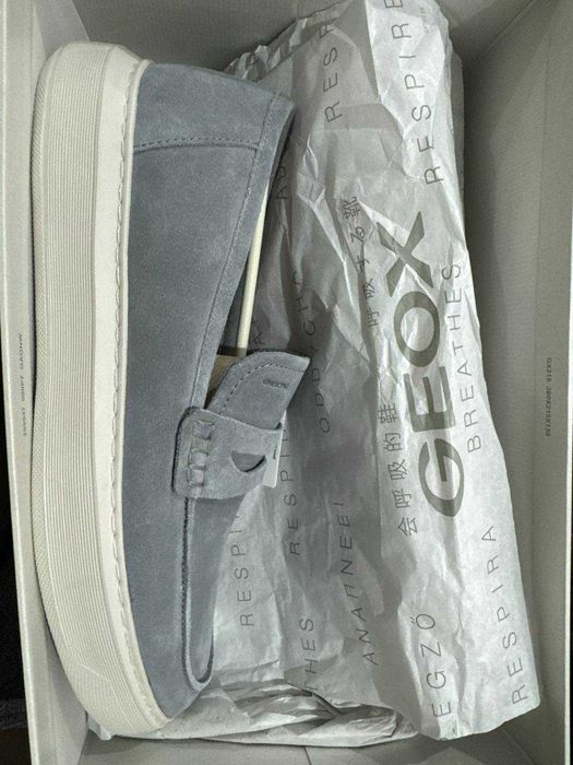 Мужские лоферы GEOX U Deiven B Slip On Loafers! Новые в коробке!