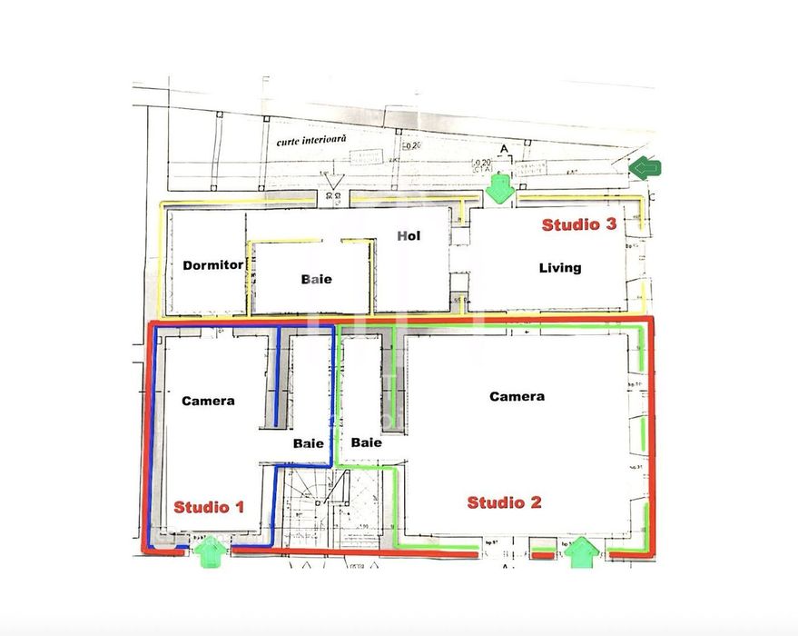 Imobil compus din 3 studio-uri moderne in centrul Sibiului