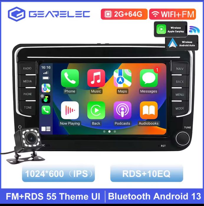 Navigatie Apple CarPlay, Volkswagen b6,B7, Polo, Jetta,  Skoda, Seat