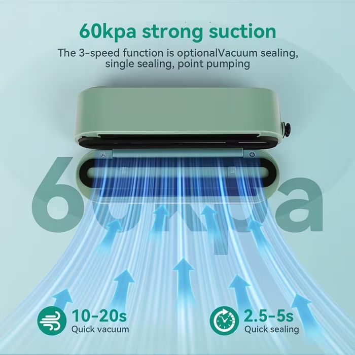 Компактна Вакуум Машина за Храна, Запечатване на Пликове + ПОДАРЪК