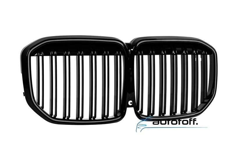 Grila dubla iluminata compatibila cu BMW X7 G07 (19-22) Negru lucios cu LED