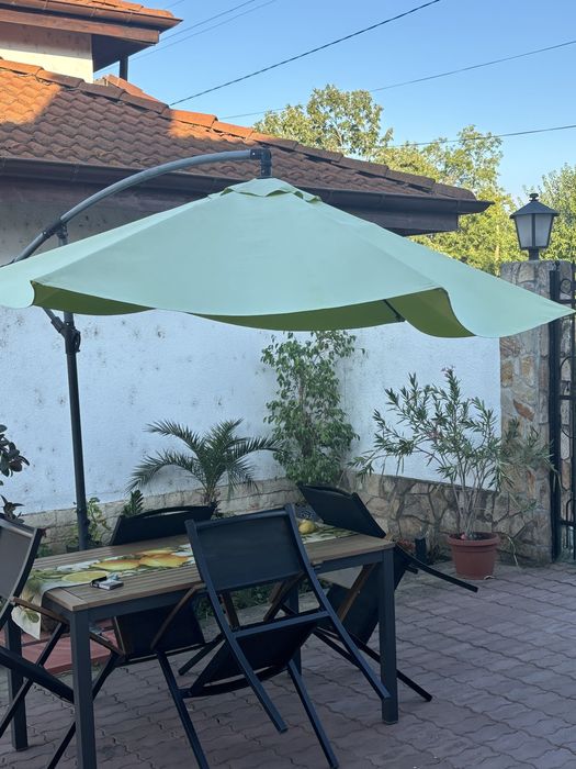 Градински чадър зилен