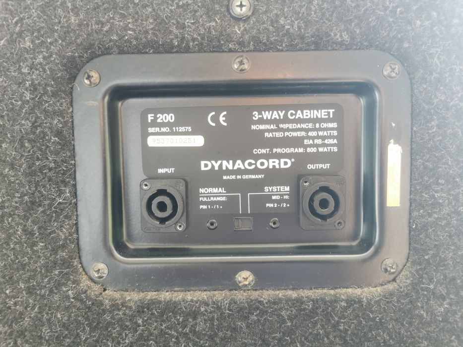 De vânzare sistem Dynacord F8 + F200