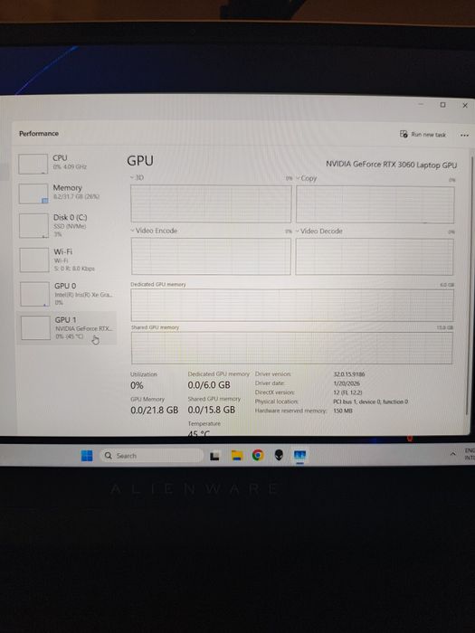 Dell Alienware X14 R1 i7 12700H/RTX 3060/32GB DDR5 5200Mhz/144Hz