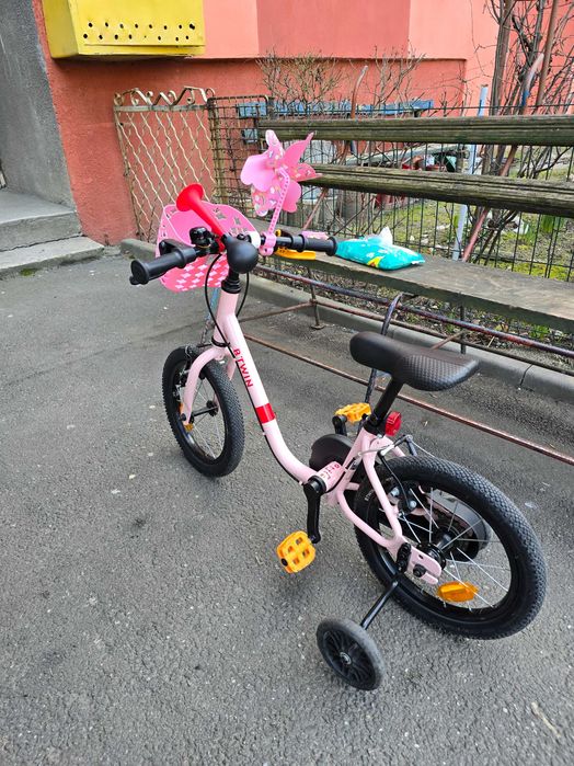 Bicicleta Btwin 2in1 discover 500 14 roz