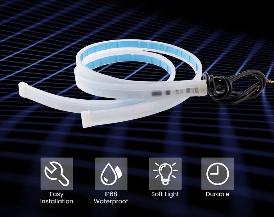 Лед лента Led DLR бягащ мигач динамичен дневни светлини крушки drl