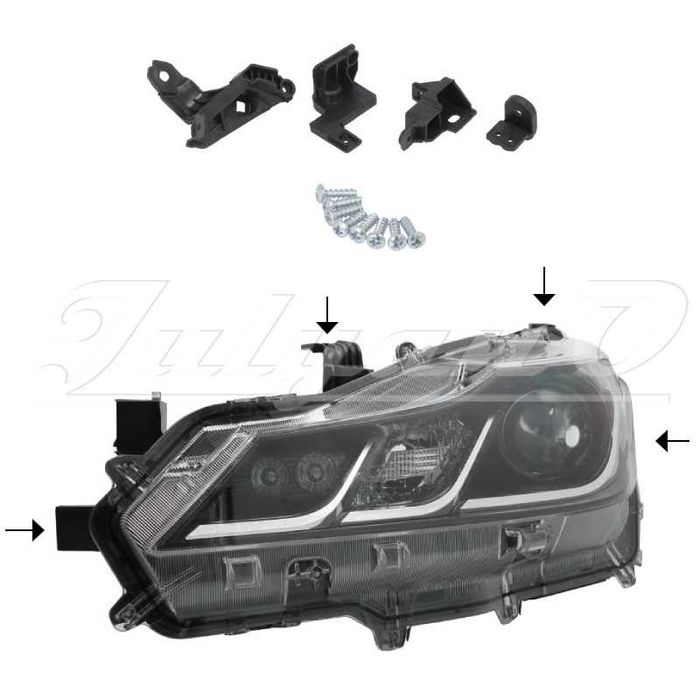 Щипки (водачи, крепежи) за закрепване на фар за TOYOTA COROLLA E21