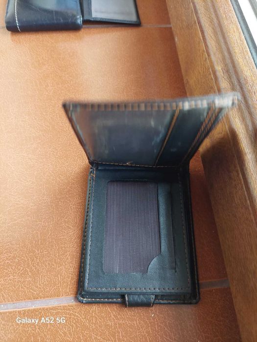 Cadou portmoneu/Portofel bărbați - KNYL, maro, din piele