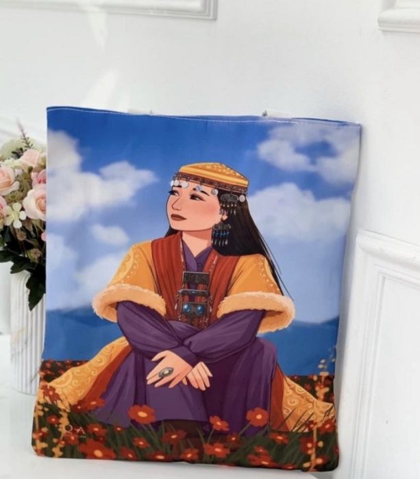 Сумка-шоппер в казахском стиле