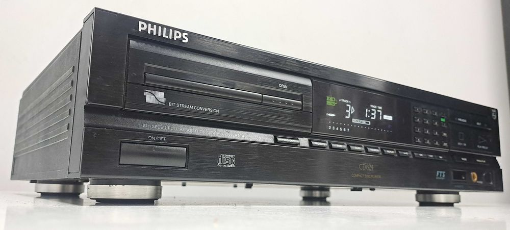 Philips CD624 Vintage CD Player – Bitstream Conversion – Mecanica CDM-4 – Defect Sertar