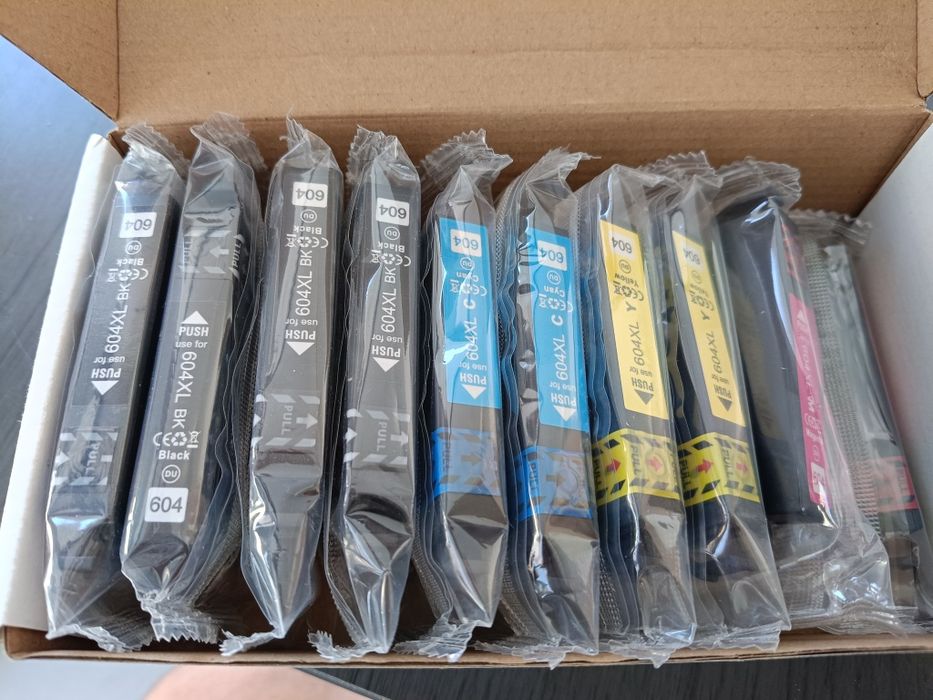 Set 10 cartuse imprimanta Epson 604XL