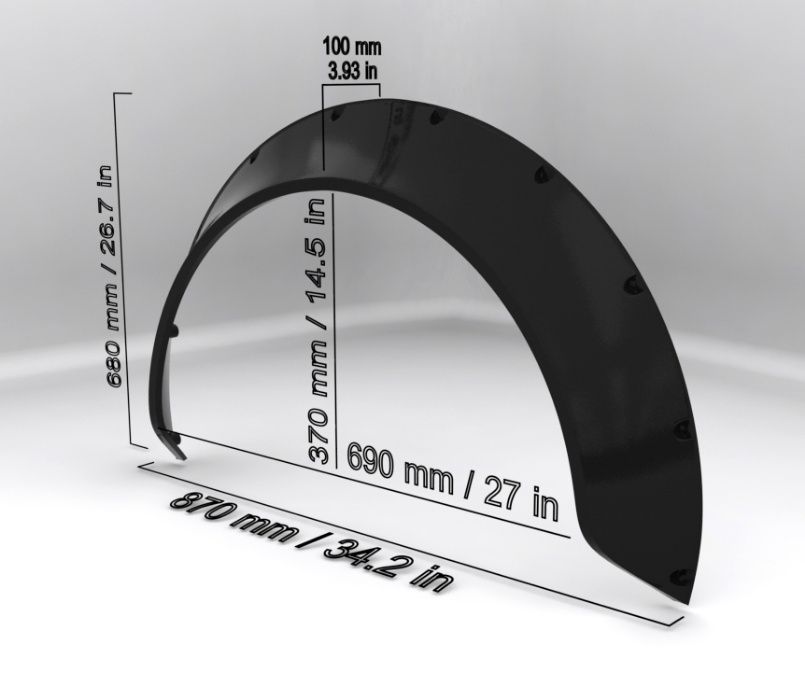 Раздувки 10 / 7/ 4.5 см ABS Пластмаса Универсални | Wide Nation