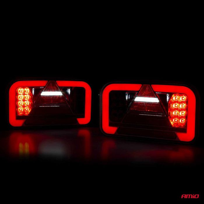 LED стоп за ремарке 12–24V – комбиниран с динамичен мигач