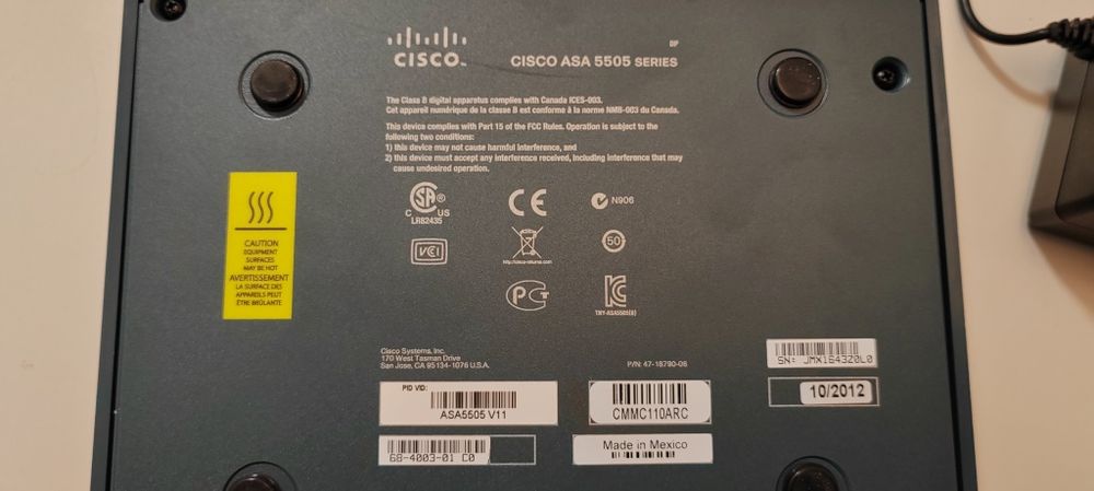 Cisco ASA 5505 Firewall + Switch 8-port Gigabit – Funcțional
