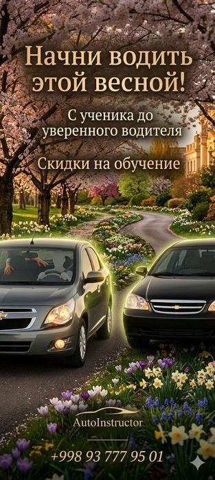 30 летним Стажом Обучаю профессионально вождению