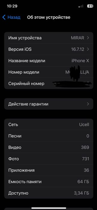 Iphone X  Holati yaxshi