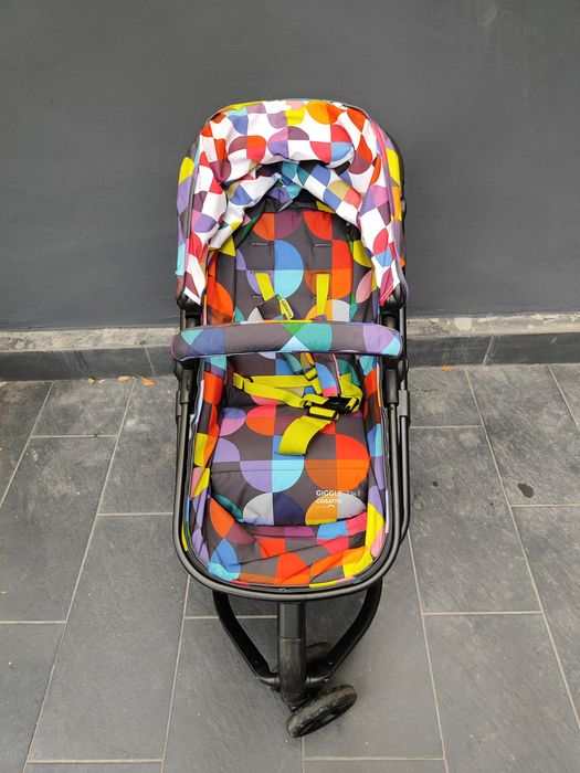Бебешка количка Cosatto Giggle 2in1 с кош за кола, дъждобран и чувал