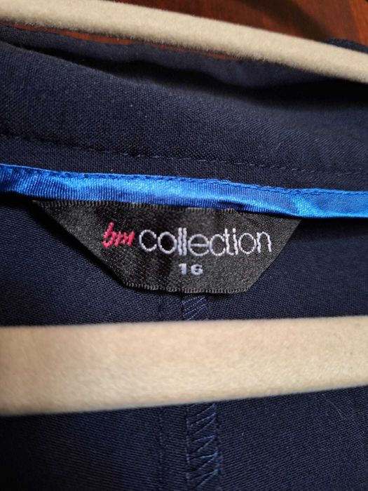 Pantaloni damă office bleumarin BM Collection, XXL, eleganți