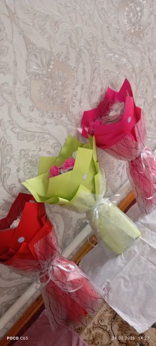 Сабын гүлден букеттер