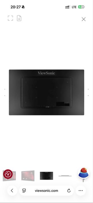 Monitor touchscreen LED VA ViewSonic 32” Full HD