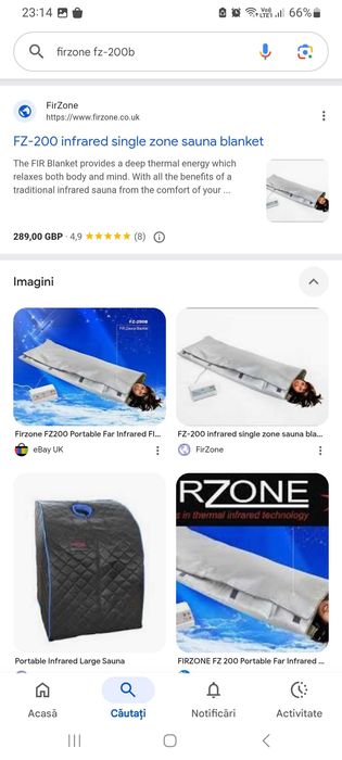 Pătură de saună cu infraroșu Firzone, FZ-200, trimit in tara