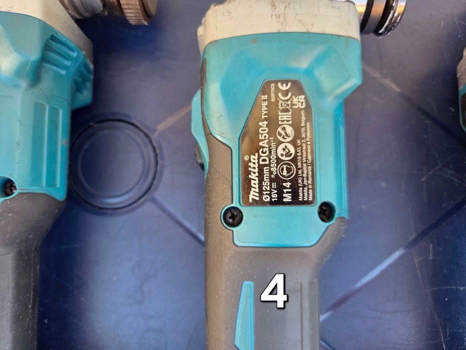 Професионални Акумулаторни Ъглошлайфи MAKITA 18V (125 мм)