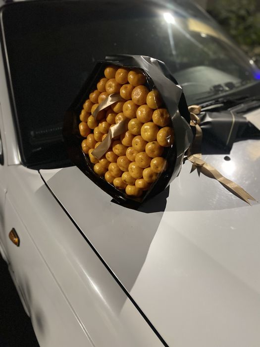 Mandarin buketla fruktoviy buket kapalekli buketla pul buketla