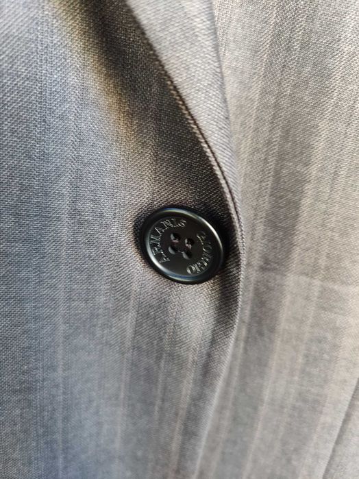 Costum Giorgio Armani ORIGINAL 58 - Gri-Lana virgina - Toamna Iarna