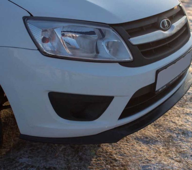 Сплиттер юбка переднего бампера  для Лада Гранта