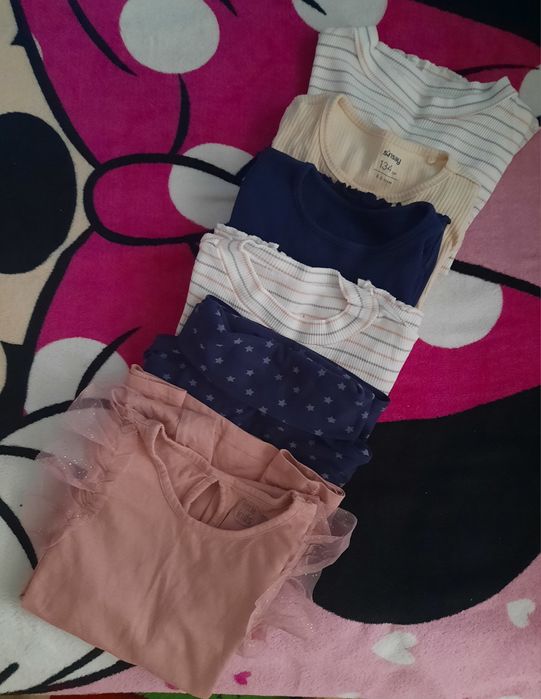 Bluzițe fetita bumbac -8 ani / set de 6 buc.