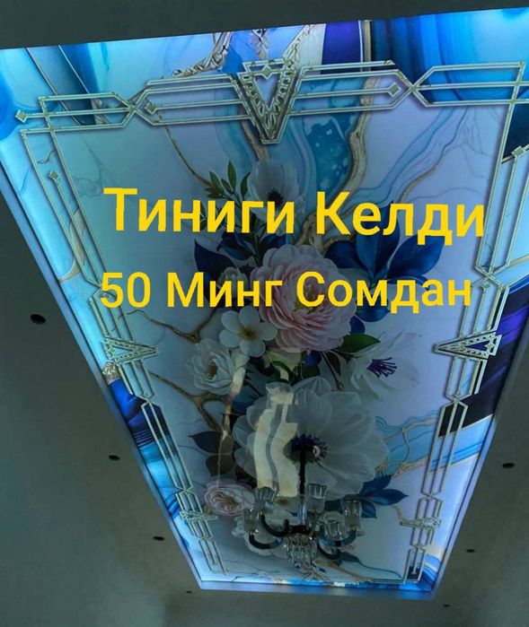 Натяжной Потолок 50 сом Онлайн Заказ Чегирмали Евро Ремонт