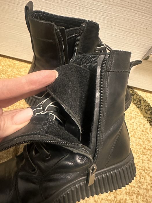 Сапоги детские 31 размер, кожа б/у