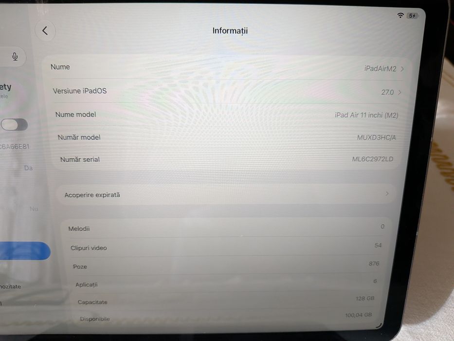 iPad Air M2 Cellular cu eSIM 4G 5G LTE