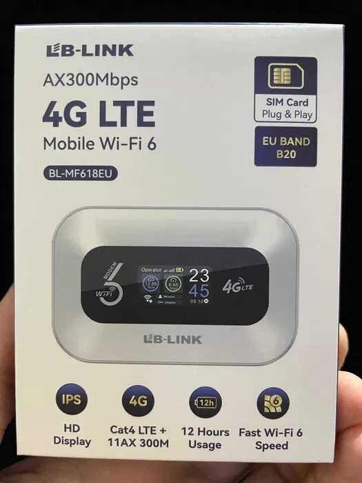 4G Wi-Fi Modem LB LINK BL-MF618EU 4G LTE Mobile Wi-Fi 6