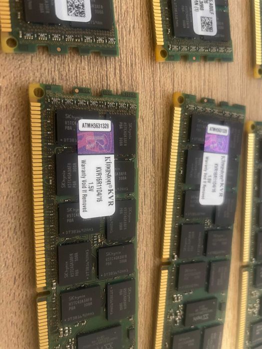 128GB DDR3 8x16GB KVR16R11D4/16 Kingstone ECC