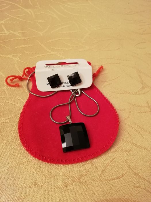 Колие с обеци на Swarovski