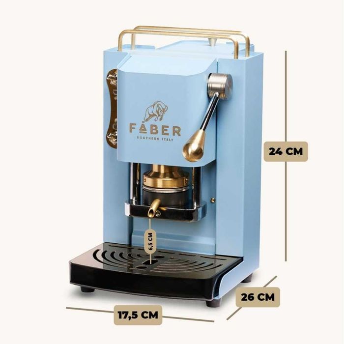 Еспресо кафемашина с капсули Faber Pro Deluxe (Синя) ESE Pods