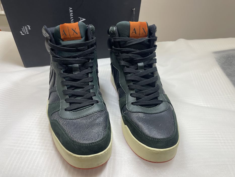 Armani Exchange Високи обувки -кожа
