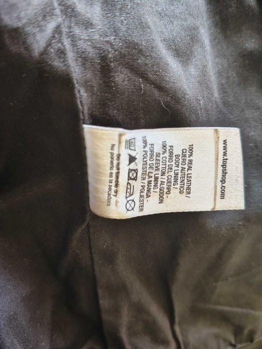 Geacă piele Topshop Kate Moss S/M