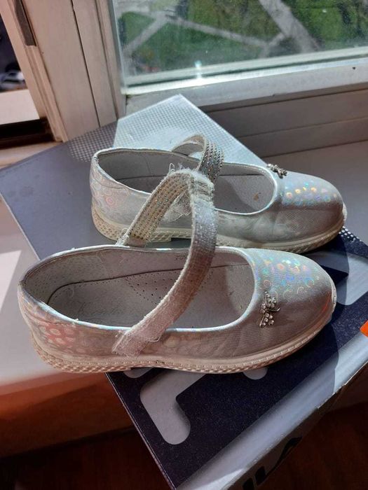 сандалии для девочек белый текстиль