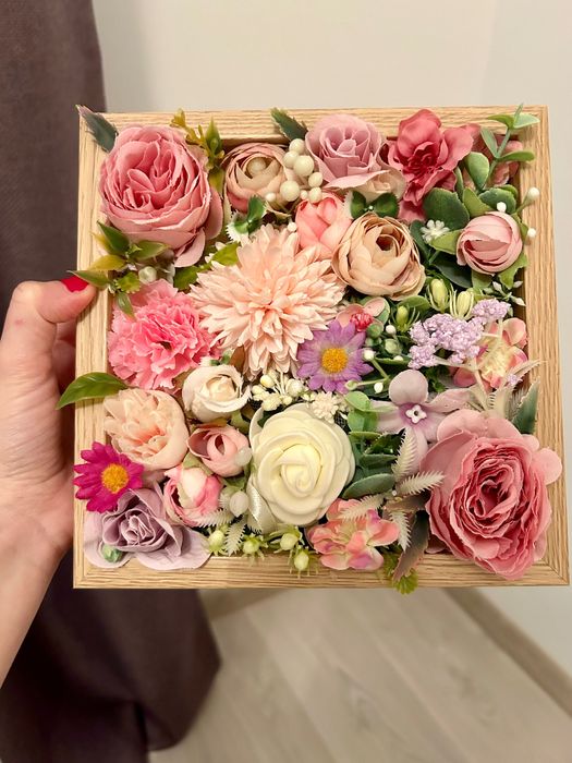 Cadou inedit tablou flori personalizat handmade