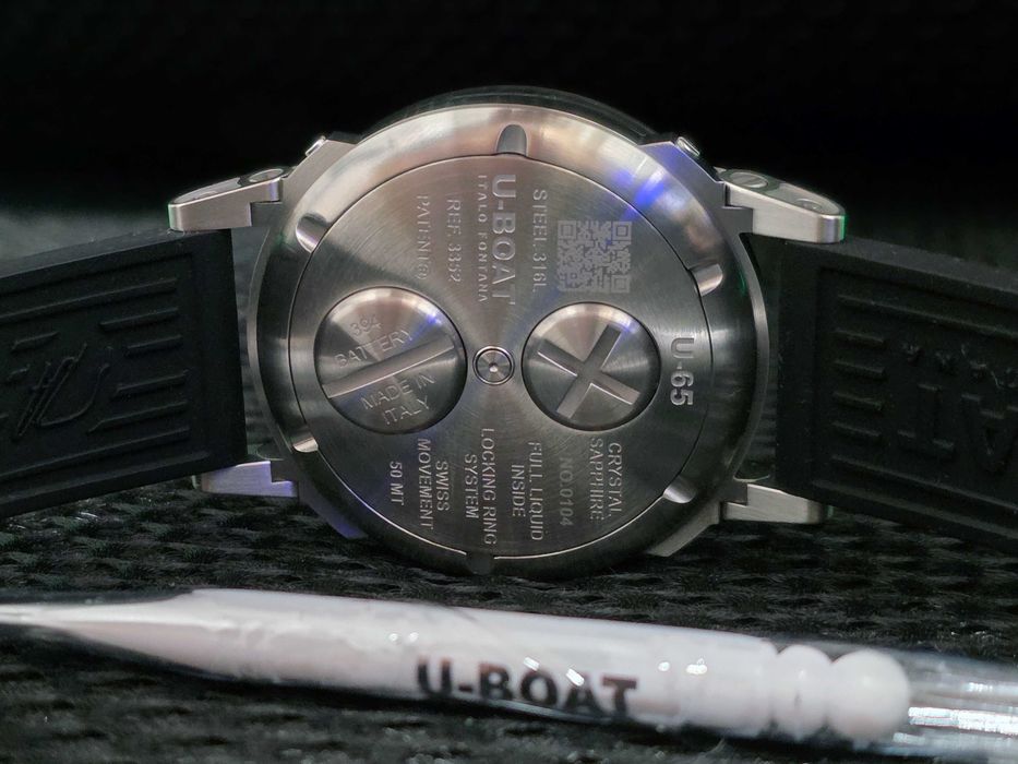 U-BOAT U-65 44mm SS TURQUOISE – Ref 3352 – NOU – Ceas în GARANȚIE