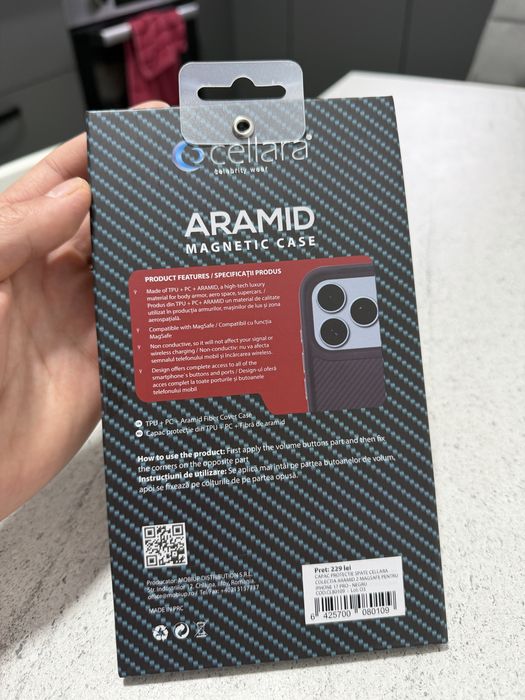 Husa iphone 17 pro Aramid Cellara 2