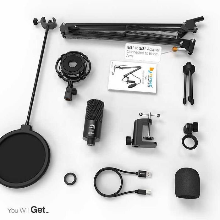 Для телефона и компьютера Fifine T669 Studio для стриминга ,ютуберов