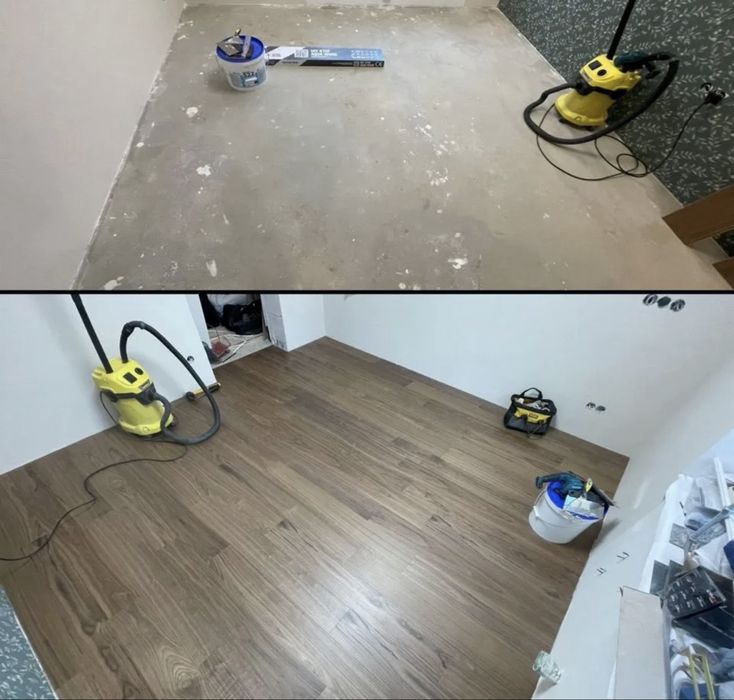 Укладка ламината Установка плинтуса