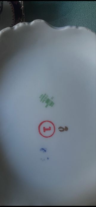 Serviciu de Ceai/Cafea Zsolnay Hungary - Pompadour III - Cobalt si Aur