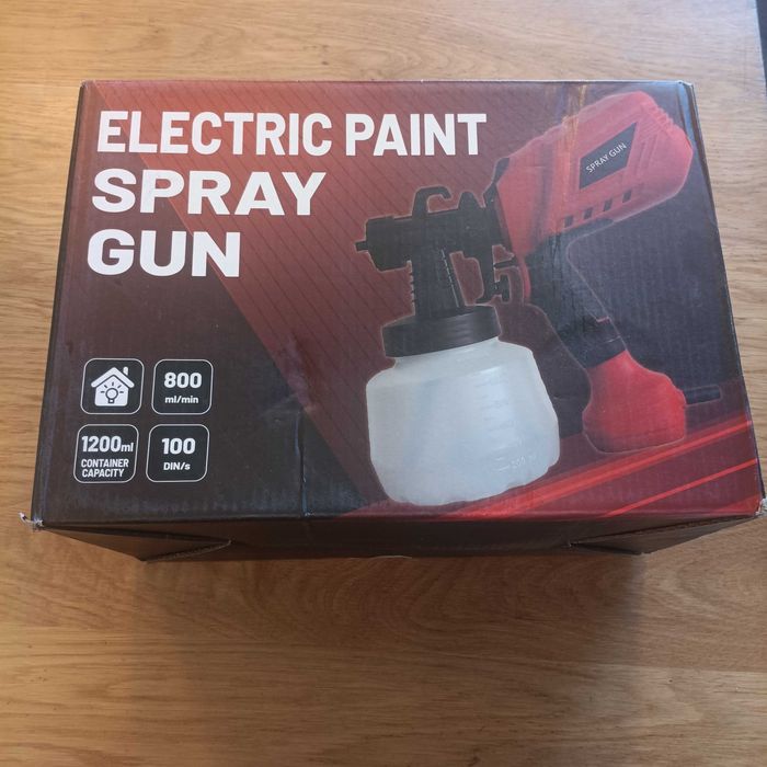 НОВ! Електрически пистолет за боядисване 700W, 1200 мл, 4 медни дюзи